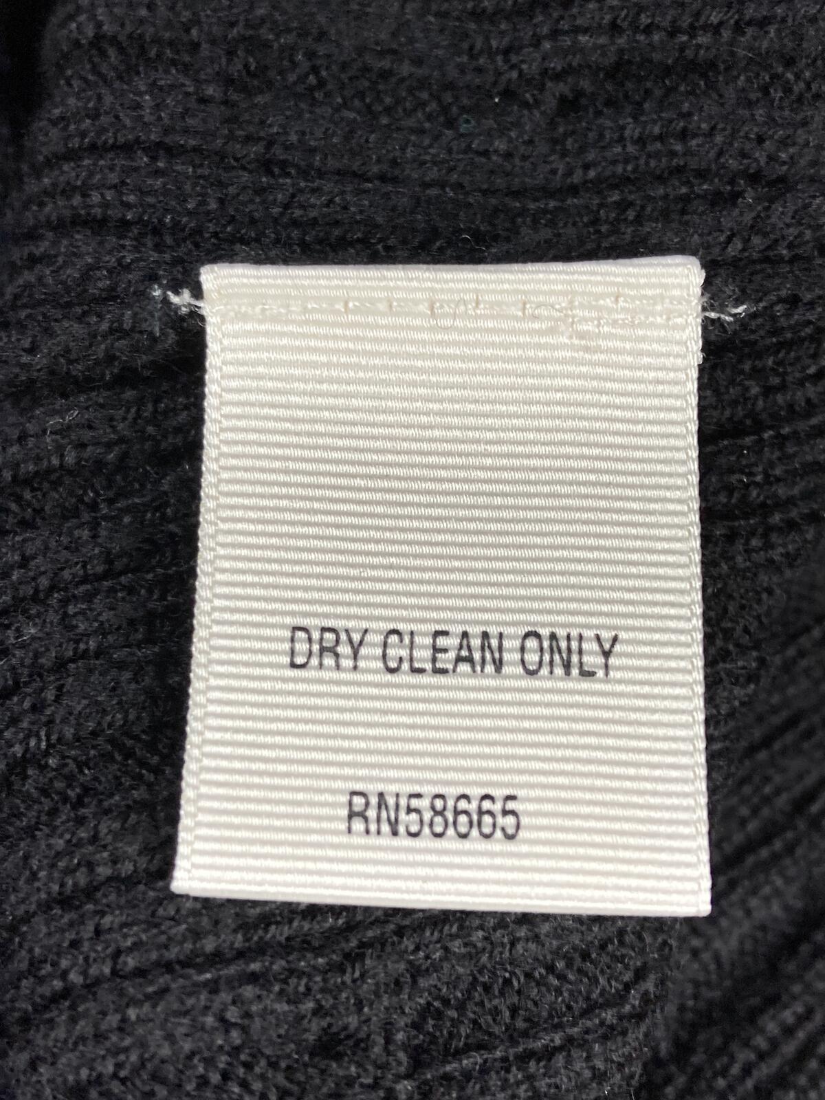 Callaway Golf Sweater Vest Cable Knit Men's Black Vintage Merino Wool Sz XL
