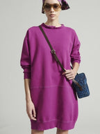 Rachel Comey Mingle Dress Women’s Raspberry Distressed Oversized Mini Sz M/L