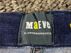 Maeve by Anthropologie Dark Wash Slim Ankle Jeans Womens 28 Stretch