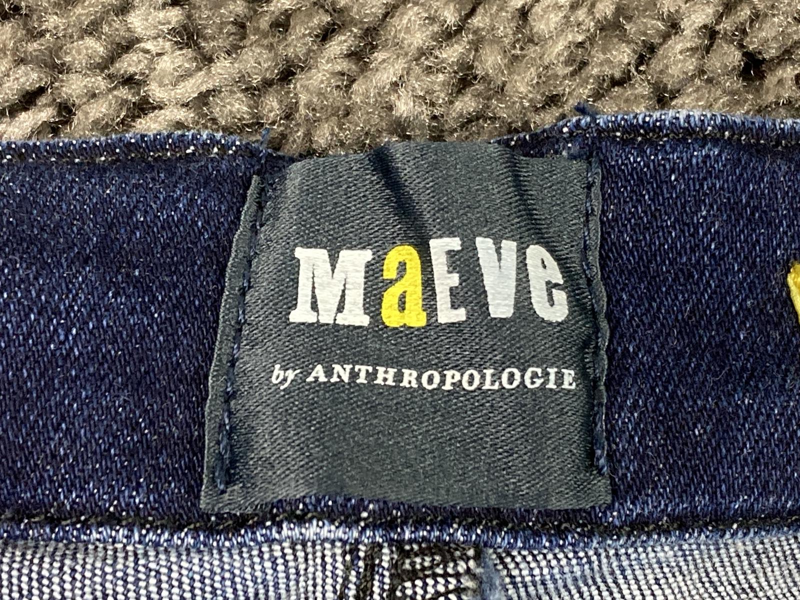 Maeve by Anthropologie Dark Wash Slim Ankle Jeans Womens 28 Stretch