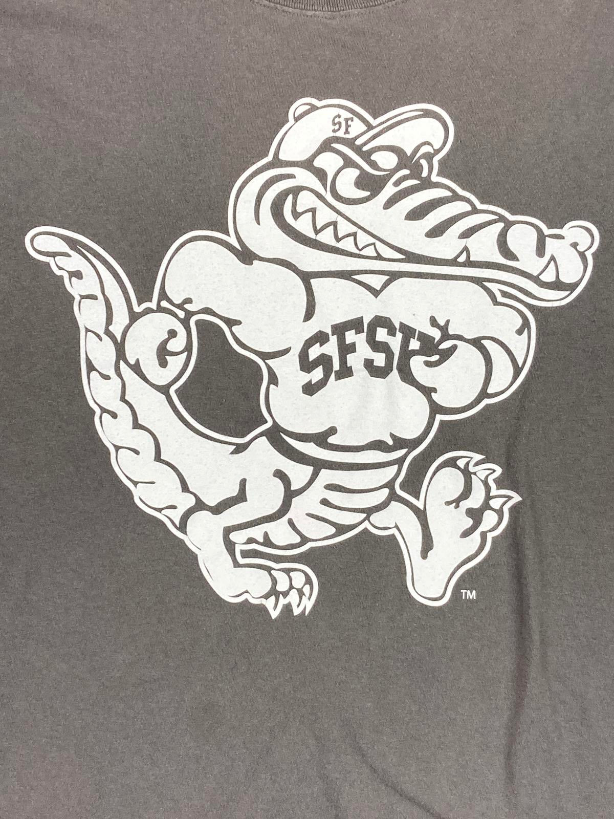 Vintage San Francisco State University Gator Mascot Medium T Shirt Gray