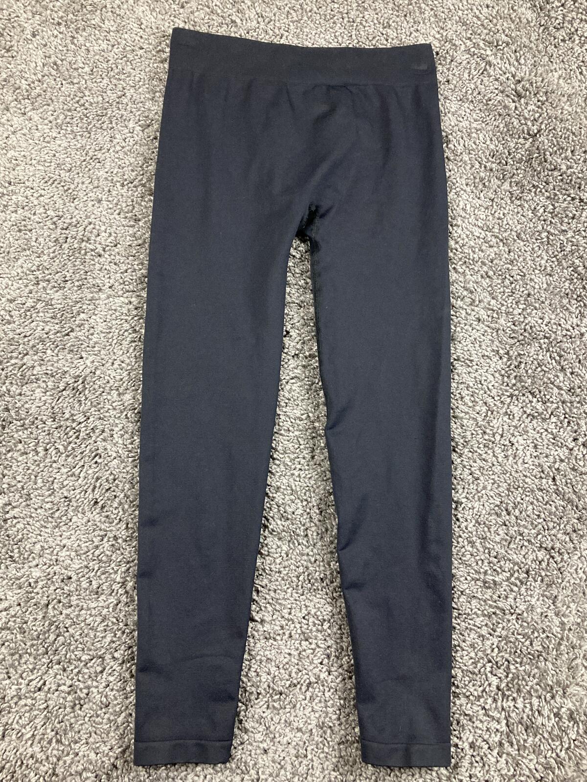 Title Nine Spark Seamless Leggings Black Medium Activewear Yoga Base Layer Sz M