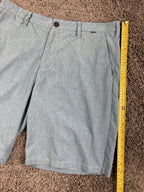 Hurley Phantom Boardwalk Hybrid Shorts Mens Blue Heather Walkshorts Sz 34