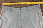 Hurley Phantom Boardwalk Hybrid Shorts Mens Blue Heather Walkshorts Sz 34