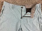 Hurley Phantom Boardwalk Hybrid Shorts Mens Blue Heather Walkshorts Sz 34