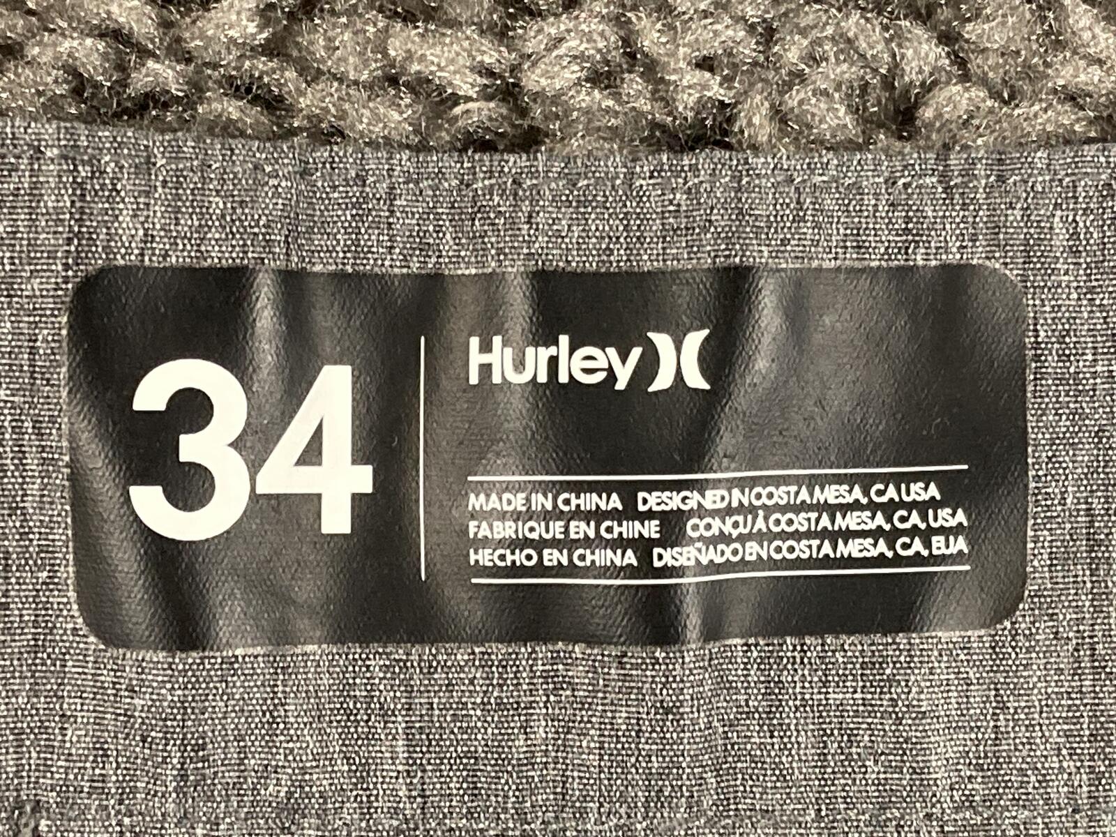 Hurley Phantom Boardwalk Hybrid Shorts Mens Blue Heather Walkshorts Sz 34