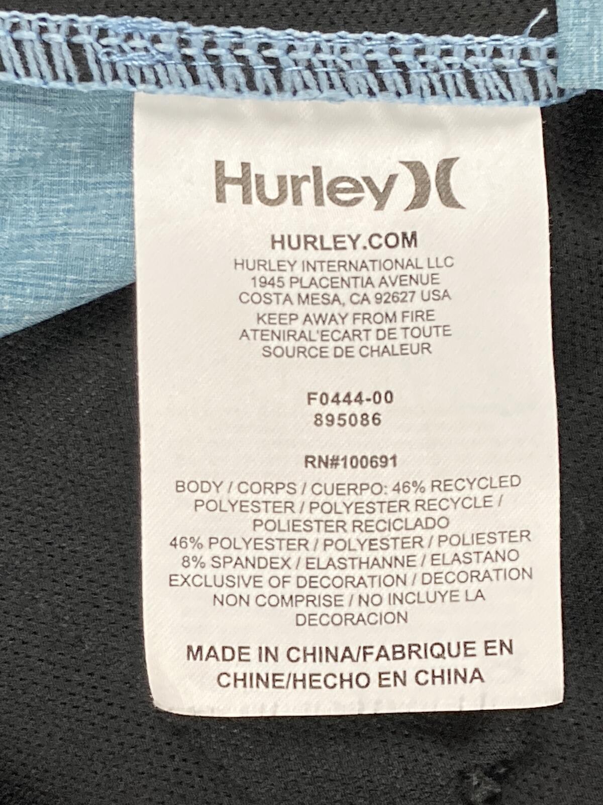 Hurley Phantom Boardwalk Hybrid Shorts Mens Blue Heather Walkshorts Sz 34
