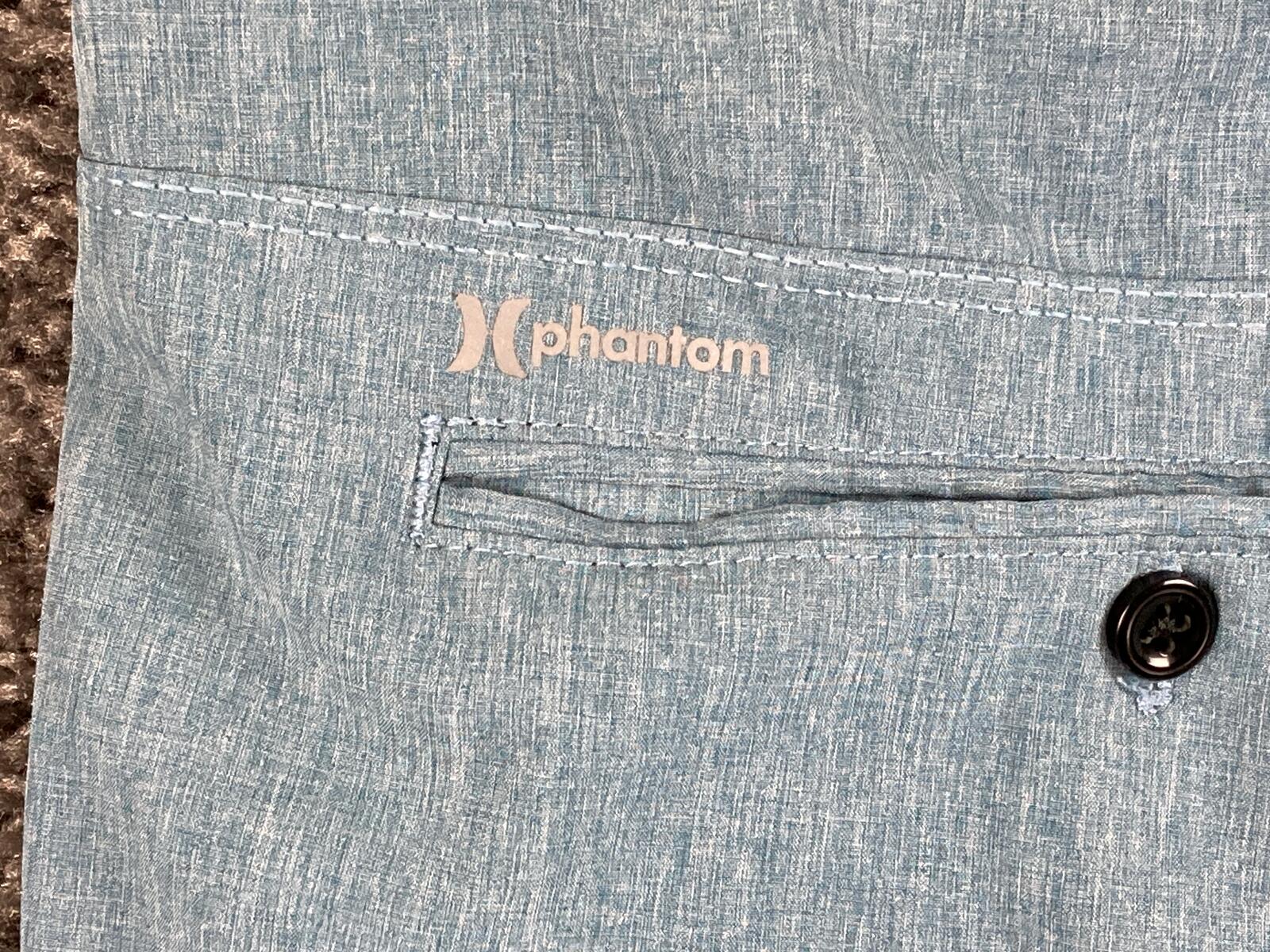 Hurley Phantom Boardwalk Hybrid Shorts Mens Blue Heather Walkshorts Sz 34
