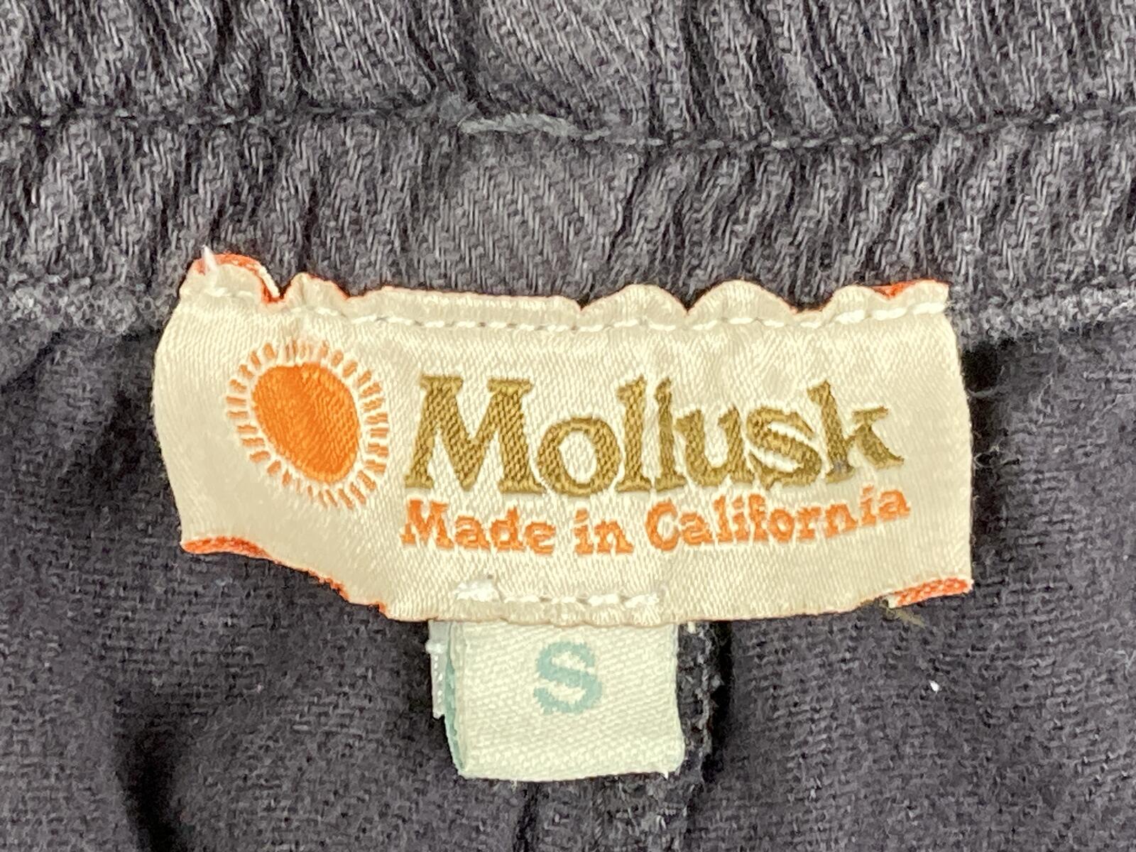 Mollusk Surf Shop Women’s Charcoal Gray Cotton French Terry Joggers Sz Small
