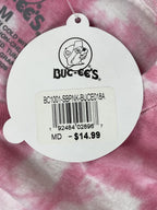 Buc-ee's Texas Vibes T-Shirt Pink White Tie Dye Graphic Tee NWT Adult Medium