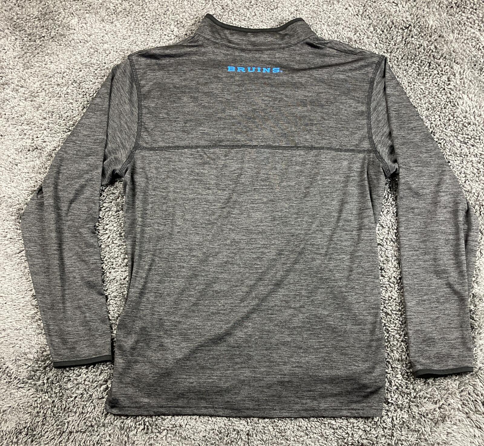 UCLA Bruins Colosseum Quarter Zip Pullover Shirt Men’s Large Gray Heather