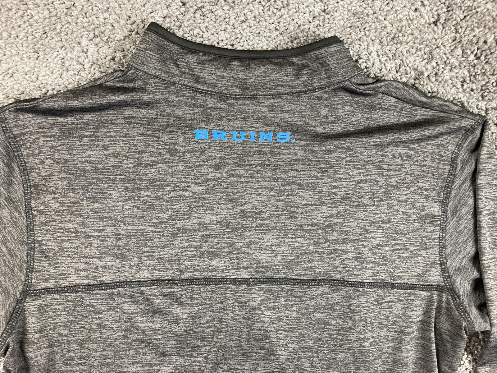 UCLA Bruins Colosseum Quarter Zip Pullover Shirt Men’s Large Gray Heather