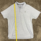 Hurley Mens XL Polo Shirt Light Blue Heather Stretch Performance