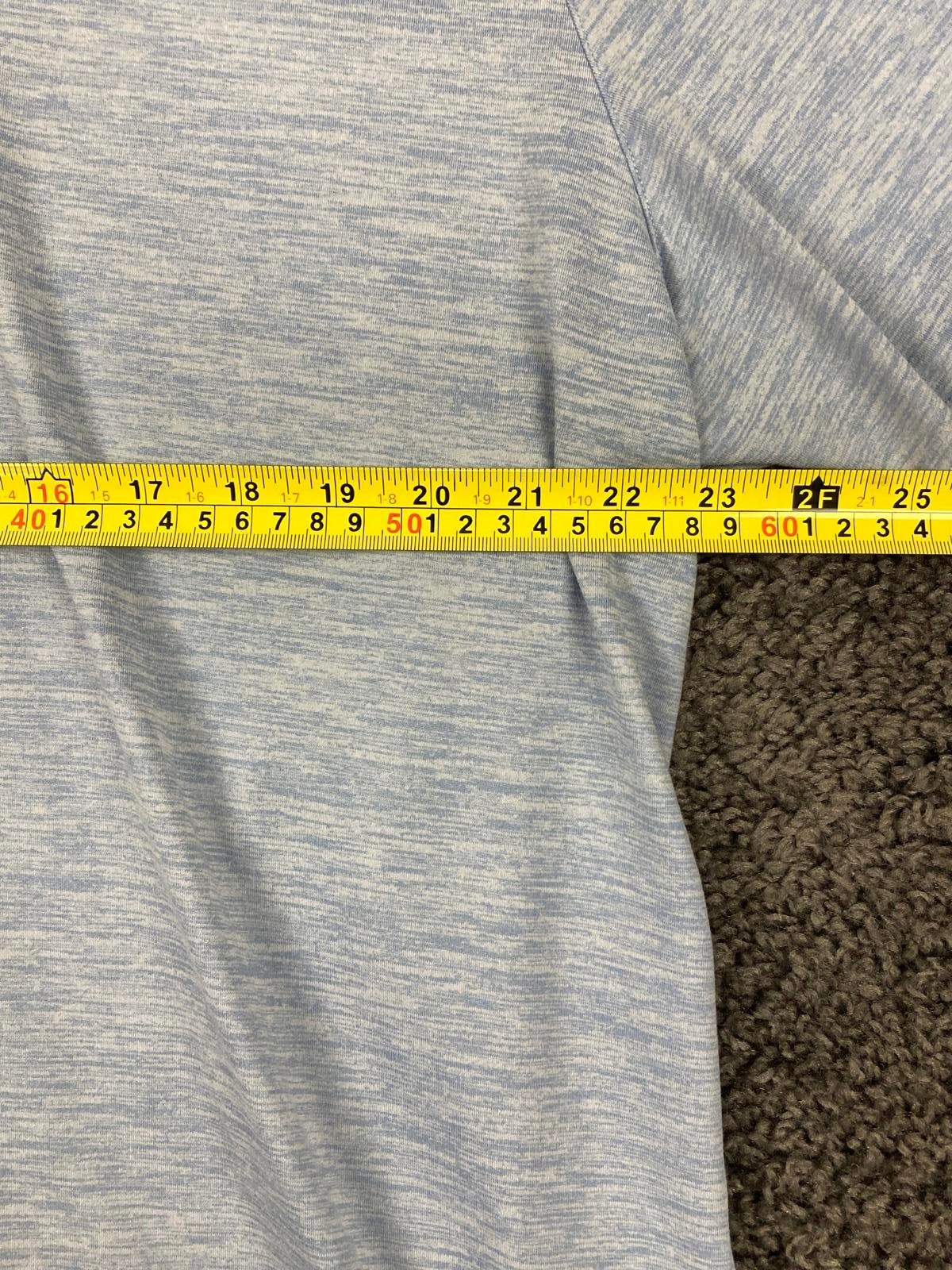 Hurley Mens XL Polo Shirt Light Blue Heather Stretch Performance