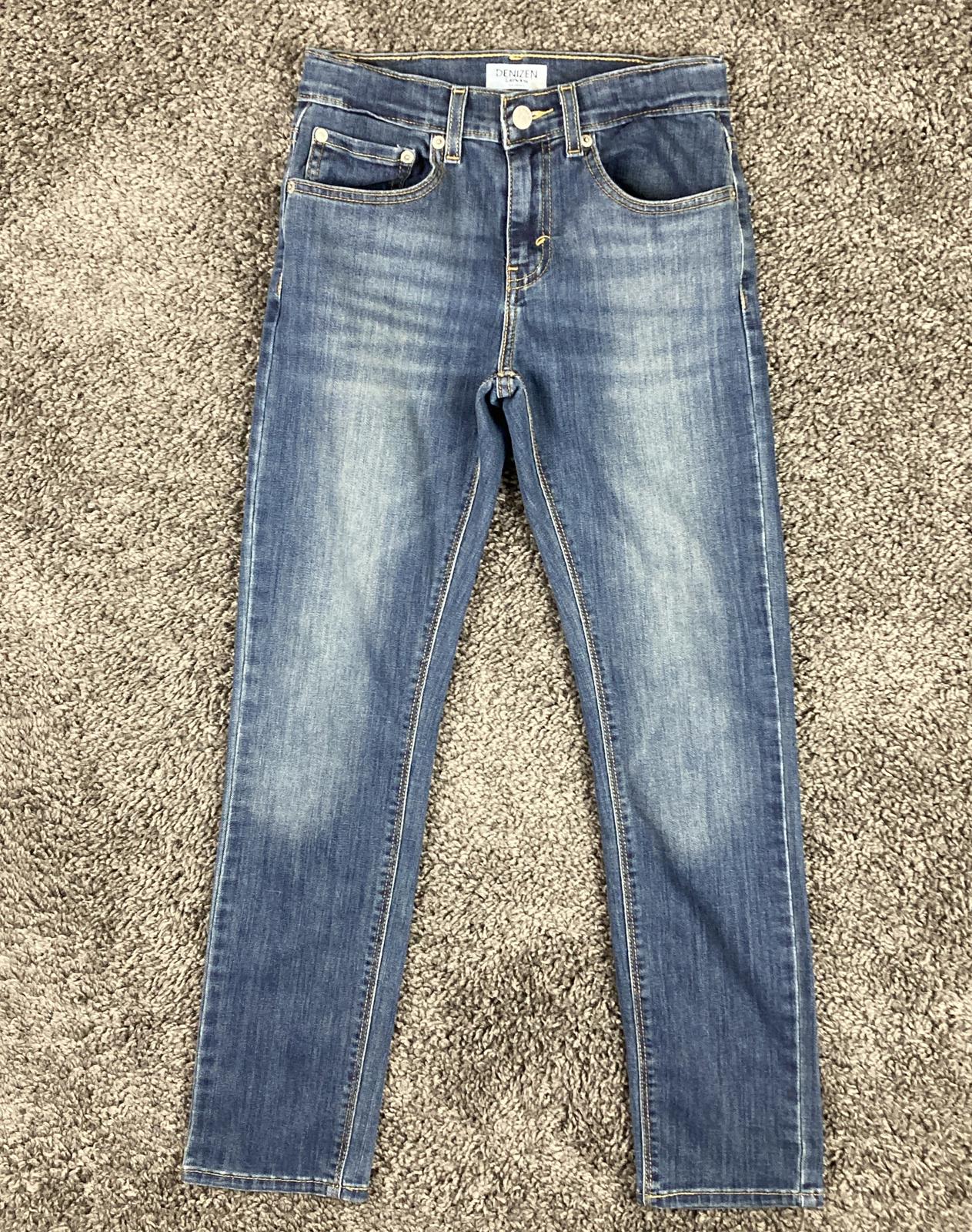 Denizen from Levi's Girl's Skinny Jeans 14 Regular Blue Stretch Adjustable Waist