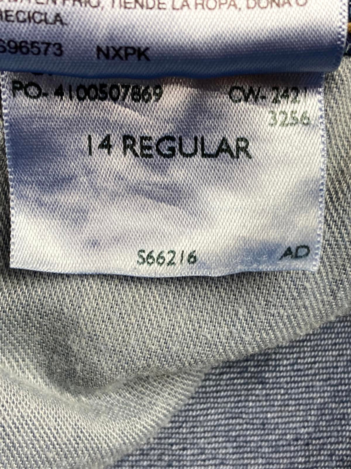 Denizen from Levi's Girl's Skinny Jeans 14 Regular Blue Stretch Adjustable Waist
