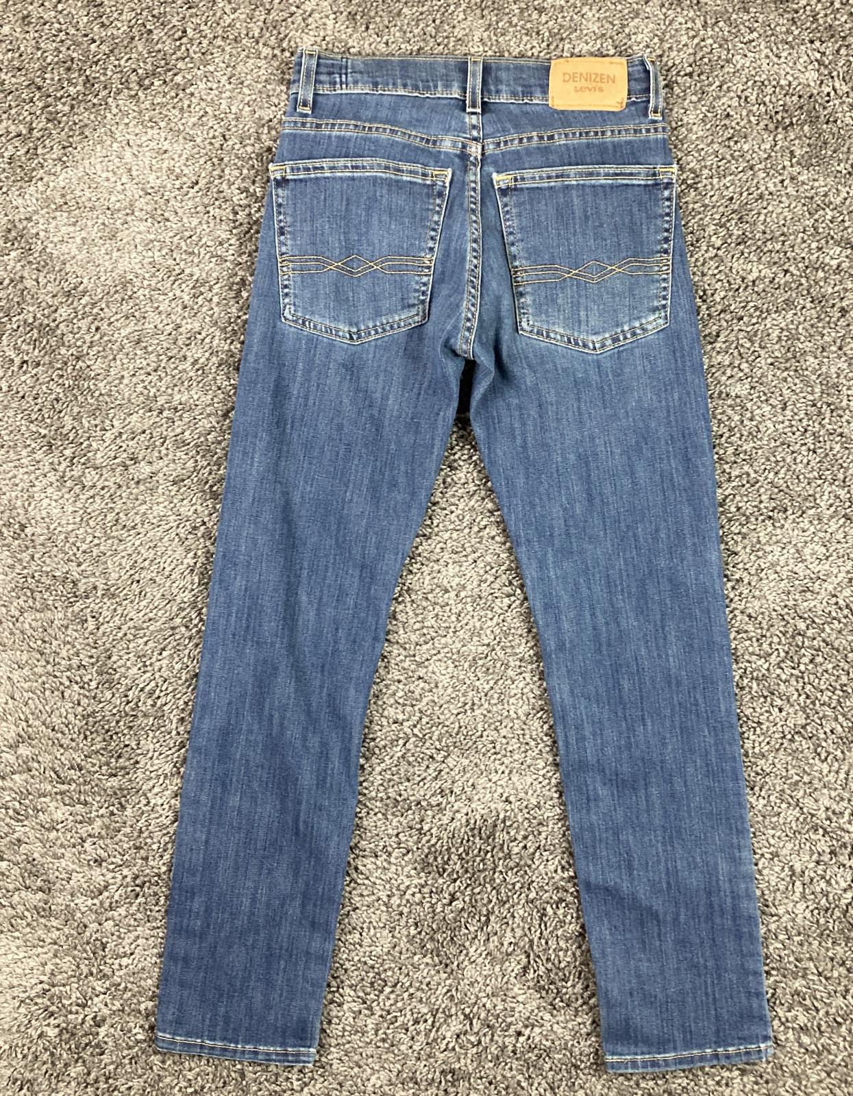 Denizen from Levi's Girl's Skinny Jeans 14 Regular Blue Stretch Adjustable Waist