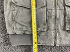 Vintage Jeep Utility Vest Cargo Pocket Men's Gray Full Zip Multi Pocket Size L