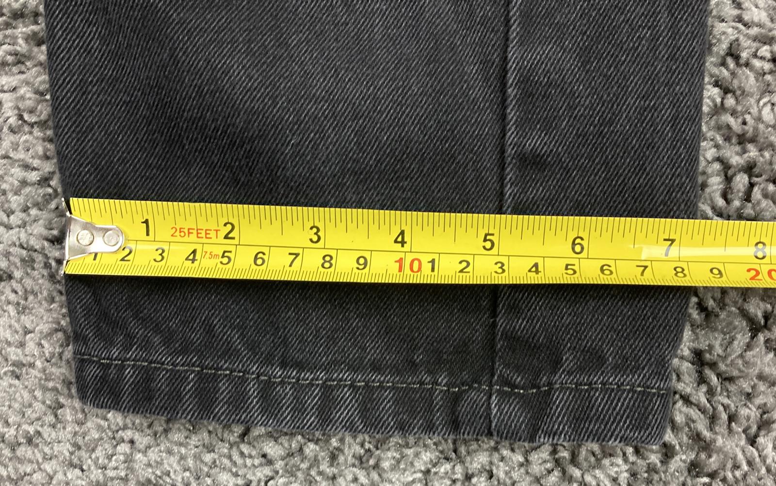 Levi's 505 Regular Fit Jeans 31x30 Black Wash Straight Leg Denim