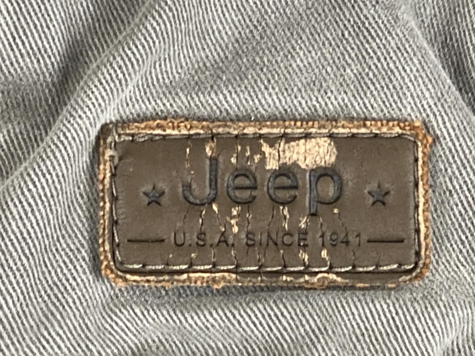 Vintage Jeep Utility Vest Cargo Pocket Men's Gray Full Zip Multi Pocket Size L