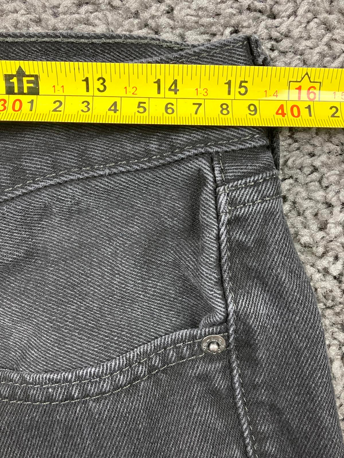 Levi's 505 Regular Fit Jeans 31x30 Black Wash Straight Leg Denim