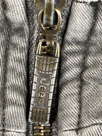 Vintage Jeep Utility Vest Cargo Pocket Men's Gray Full Zip Multi Pocket Size L