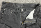 Levi's 505 Regular Fit Jeans 31x30 Black Wash Straight Leg Denim