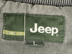 Vintage Jeep Utility Vest Cargo Pocket Men's Gray Full Zip Multi Pocket Size L