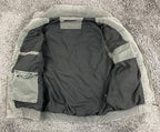 Vintage Jeep Utility Vest Cargo Pocket Men's Gray Full Zip Multi Pocket Size L
