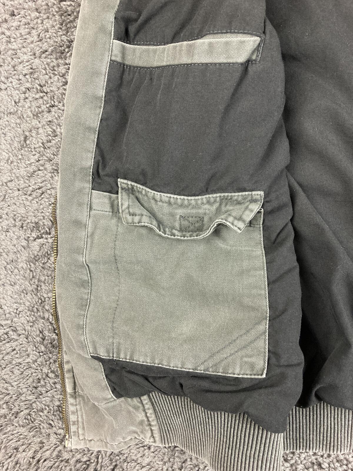 Vintage Jeep Utility Vest Cargo Pocket Men's Gray Full Zip Multi Pocket Size L