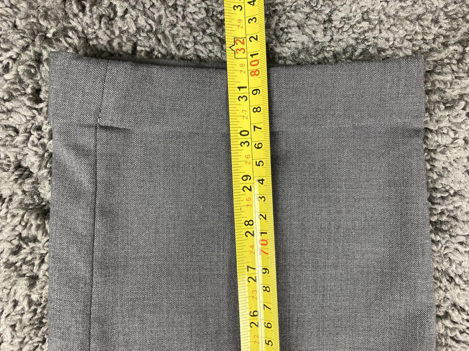 Lauren Ralph Lauren Mens Pleated Dress Pants Cuffed Hem 34x32 Gray Stretch
