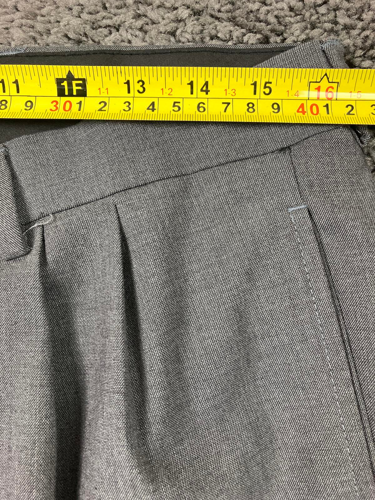 Lauren Ralph Lauren Mens Pleated Dress Pants Cuffed Hem 34x32 Gray Stretch