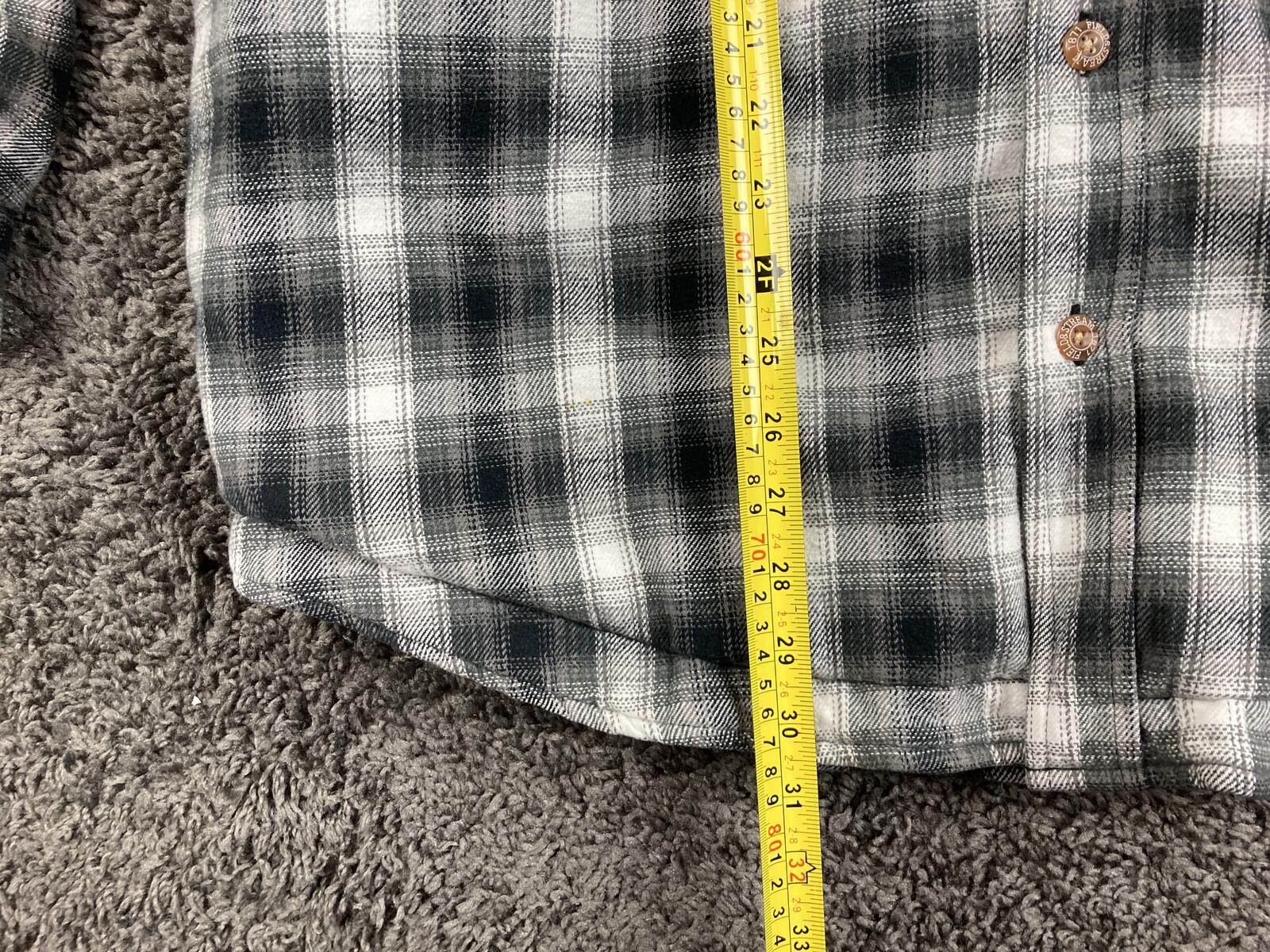 Field & Stream Mens Quilted Lined Flannel Shirt Jacket Hooded Full Zip Plaid XL