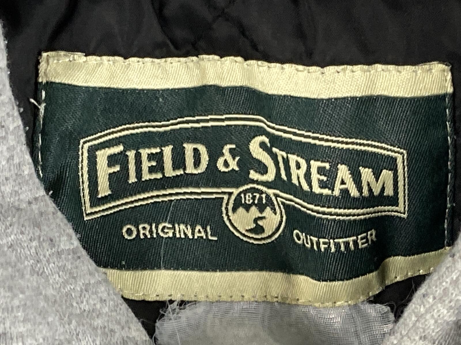Field & Stream Mens Quilted Lined Flannel Shirt Jacket Hooded Full Zip Plaid XL