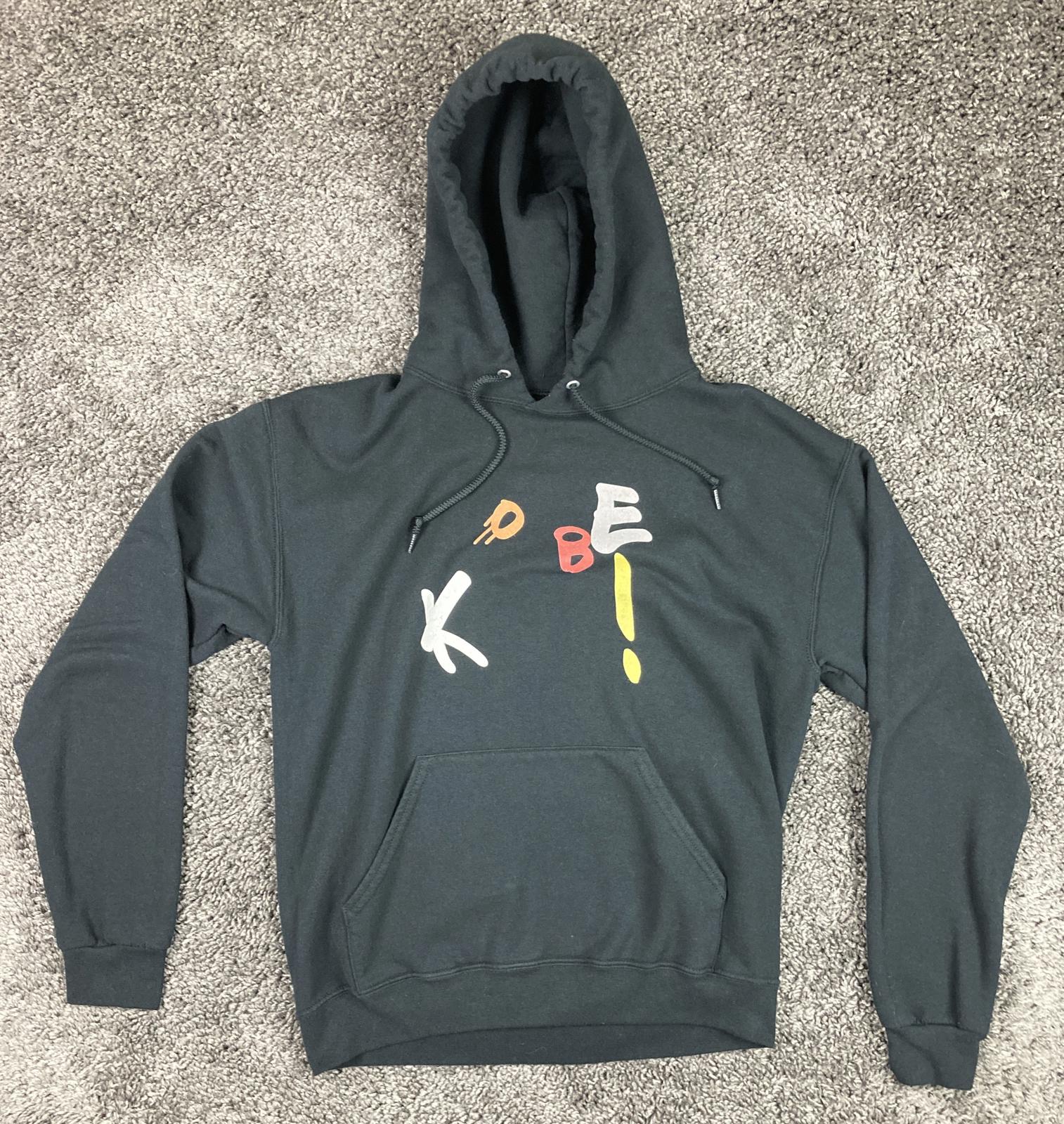 Kobe Bryant Graphic Pullover Hoodie Sweatshirt Medium Black