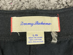 Tommy Bahama Men’s Lounge Pants Black Red Marlin Logo Sleepwear Pajama Sz L