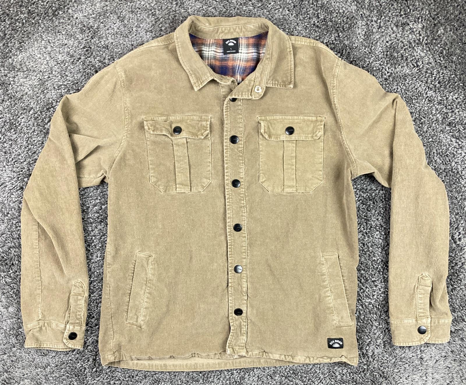 Sun Diego x Ezekiel Tan Corduroy Jacket Large Men Snap Button