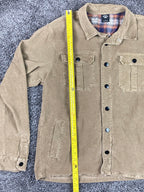 Sun Diego x Ezekiel Tan Corduroy Jacket Large Men Snap Button