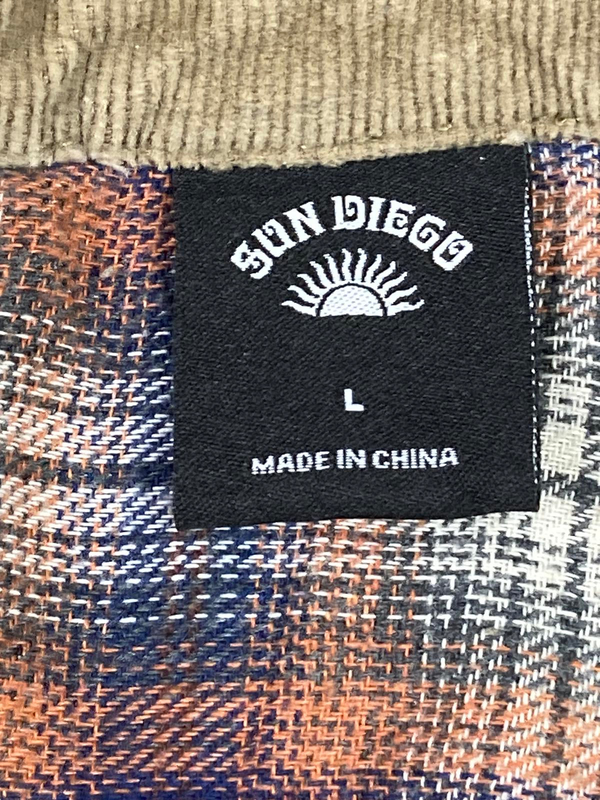 Sun Diego x Ezekiel Tan Corduroy Jacket Large Men Snap Button