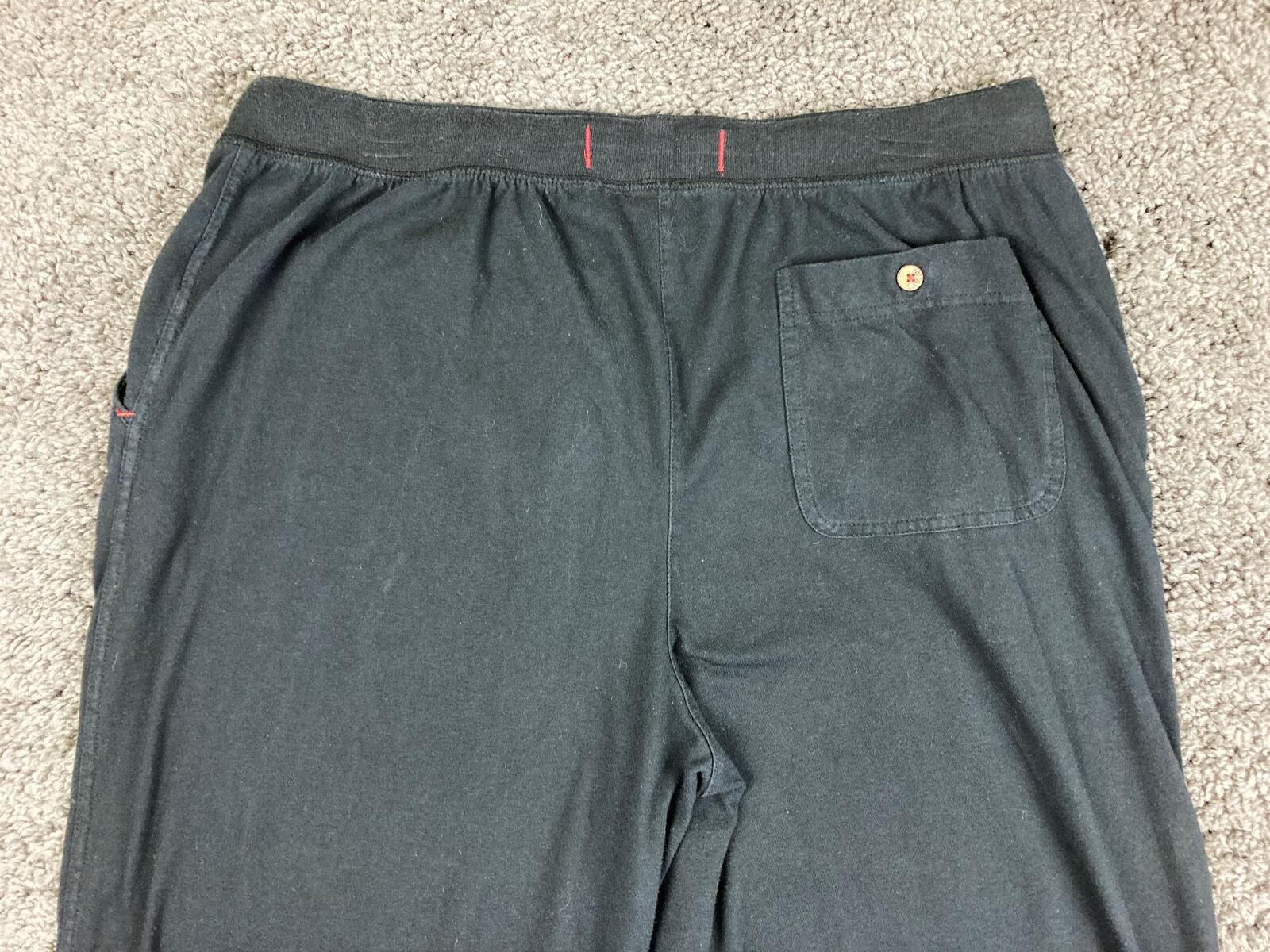 Tommy Bahama Men’s Lounge Pants Black Red Marlin Logo Sleepwear Pajama Sz L