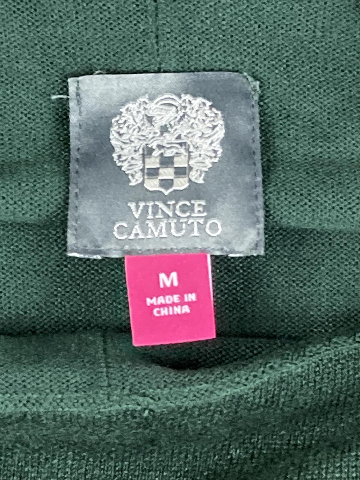 Vince Camuto Green Cowl Neck Tunic Sweater Womens Long Sleeve Knit Pullover Sz M