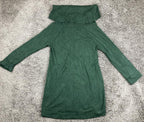 Vince Camuto Green Cowl Neck Tunic Sweater Womens Long Sleeve Knit Pullover Sz M