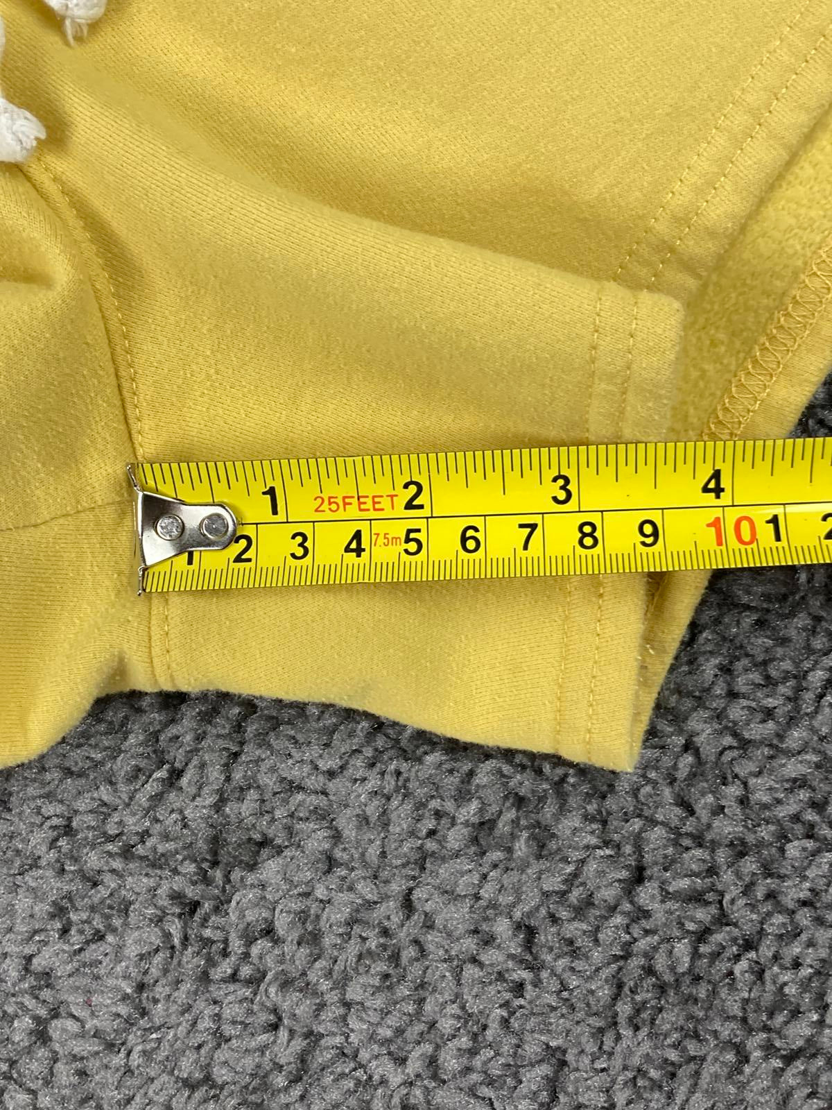 Hurley Women's Fleece Sweatshorts Yellow Size Large Drawstring Pockets