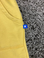Hurley Women's Fleece Sweatshorts Yellow Size Large Drawstring Pockets