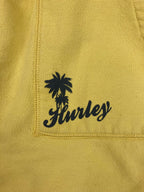Hurley Women's Fleece Sweatshorts Yellow Size Large Drawstring Pockets