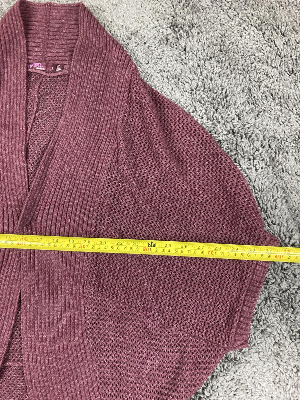 prAna Lima Cocoon Cardigan Sweater Women Purple Organic Cotton Knit Snap Sz L