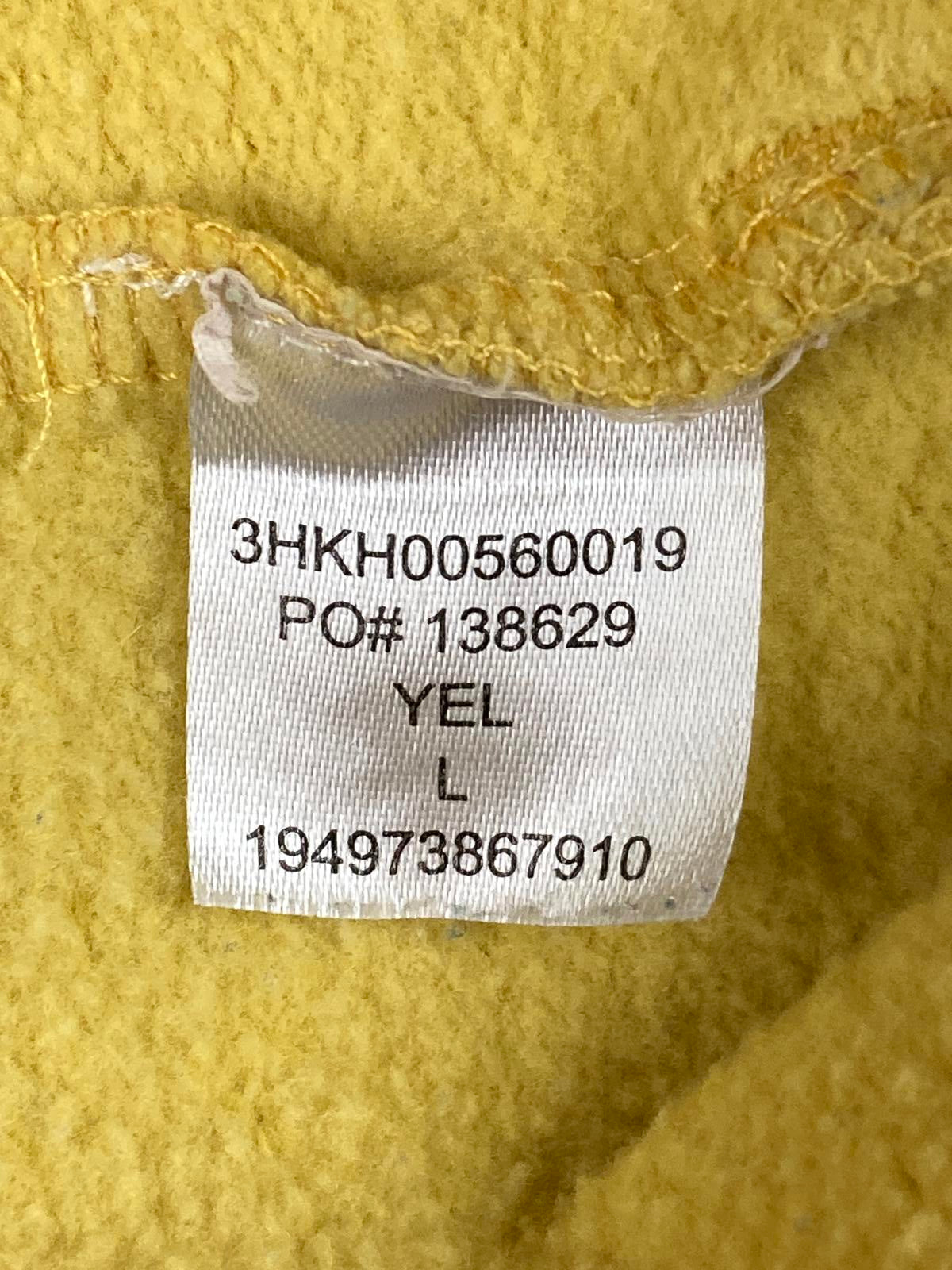Hurley Women's Fleece Sweatshorts Yellow Size Large Drawstring Pockets