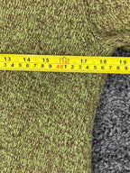 REI Co Op Full Zip Sweater Long Sleeve Stand-Up Collar Heather Green Knit Small