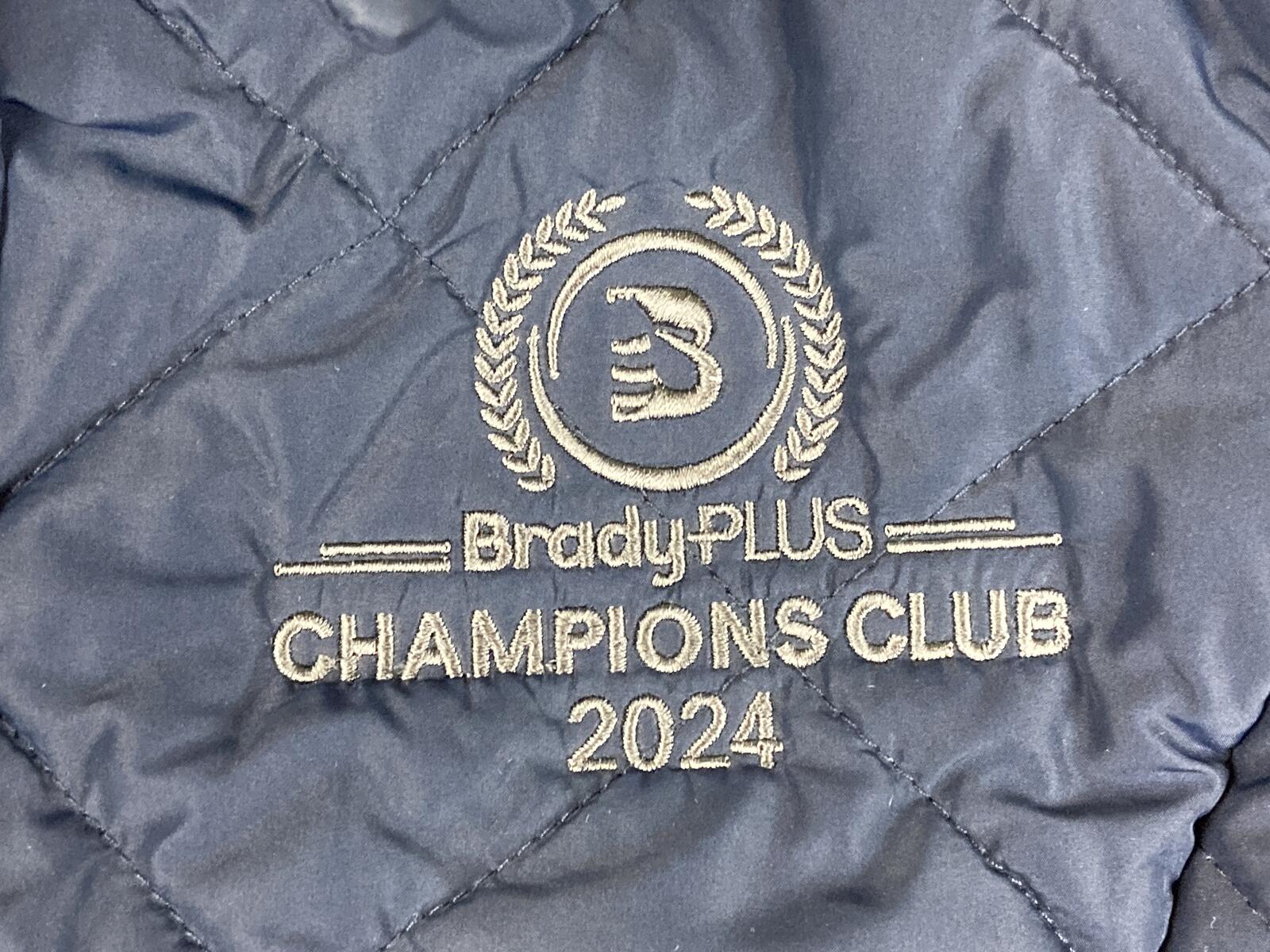 Brooks Brothers Quilted Barn Jacket Womens Navy Blue BradyPLUS Champions Club M