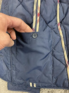 Brooks Brothers Quilted Barn Jacket Womens Navy Blue BradyPLUS Champions Club M